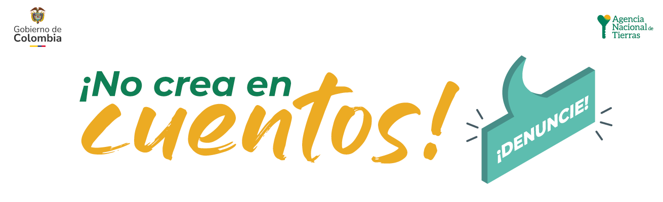 Banner que indica una serie de eventos para que la comunidad tenga presente y no se deje engañar y reporte cualquier irregularidad a la ANT.